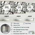 thumbnail image 4 of DESIGN ART Designart "Minimalist Black and White IX" Abstract Shapes Wall Mirror - Abstract Square Mirror For Bathroom 29 in. wide x 29 in. high, 4 of 5