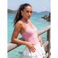 thumbnail image 4 of Gupgi Women Lace Halter Bodysuits Spaghetti Strap Backless Cami Top Summer Fitted Romper, 4 of 9