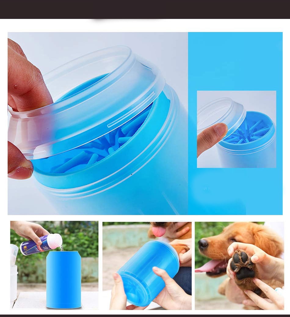 Dog Paw Cleaner, Portable Pet Cleaning Cup, Comfortable Silicone Dog