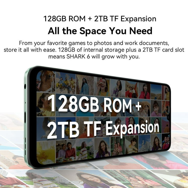 Unlocked Cell Phones, Blackview Shark 6 120Hz Unlocked