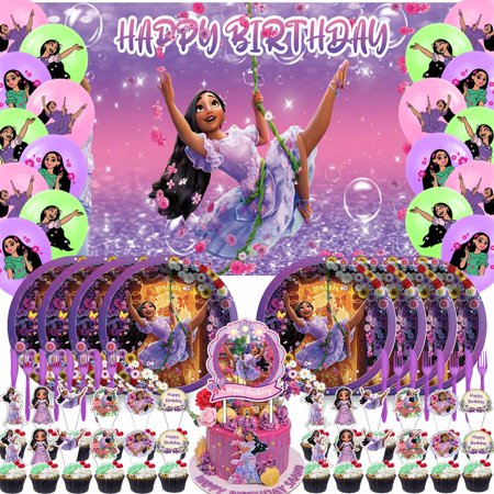 Isabella Party Supplies Plates Decorations Birthday Cake Topper Banner Decor Backdrop Balloons