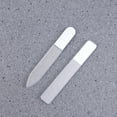 thumbnail image 4 of Shisuyan 2pcs Professional Crystal Nail File Glass Double Sided Emery Board Nail Polish Tool (Short Pointed End with Mirror + Short Flat Head with Mirror), 4 of 8