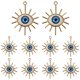 thumbnail image 1 of 10 dijes de aleación para joyería, dijes de ojo para hacer joyas, colgantes para collares y aretes DIY, 1 of 8