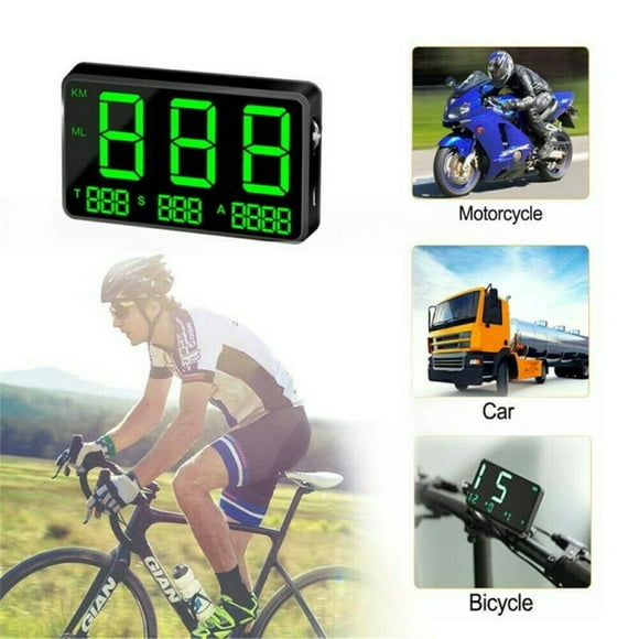 Digital GPS Speedometer HUD MPH / KM/h Overspeed Warning For Car Motorcycles