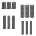 thumbnail image 3 of vidaXL 3x Gabion Set Galvanized Wire Rock-stone Walls Cage Mesh Multi Sizes, 3 of 13