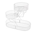 thumbnail image 3 of Cesta de frutas Organizador de 3 niveles Contador de cocina Contador de metal multipropósito Tazón de frutas para la mesa de la cebolla de papas, 3 of 8