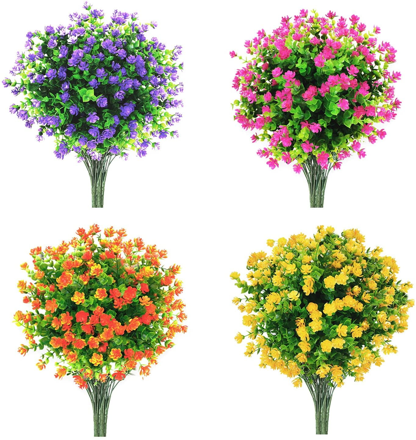 Nvzi Artificial FakeFlowers Outdoor UVResistant Hanging Flowers, 20