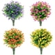 thumbnail image 1 of Zhuge Flores artificiales, flores artificiales resistentes a los rayos UV para exteriores, 16 paquetes de flores colgantes de plástico multicolor para jardineras de exterior, multicolor, 1 of 5