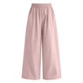 thumbnail image 3 of CPNG Girls Sweatpants Elastic High Waist Straight Wide Leg Baggy Pants Loose Fit Lightweight Breathable Street Style Casual Pants, 3 of 6