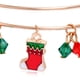 thumbnail image 3 of Brazalete navideño para mujer, dijes navideños, acabado brillante, pulseras navideñas, 3 of 5
