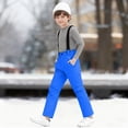 thumbnail image 6 of HCNTES Toddler Snow Bib Overalls Kids Waterproof Ski Pants with Adjustable Shoulder Straps Winter Outdoor Wear(A01-Blue,6-7 Years), 6 of 9