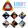 thumbnail image 5 of Emergency Warning Triangle Light, 180 Degree Rotating Stand, Rechargeable And Waterproof, Ideal For Camping, Hiking, Car Repair, And Roadside Assistance. 210*160*42Mm, Aluminum, 5 of 8