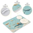 thumbnail image 4 of Dish Drying Mat Microfiber Kitchen Pad Large Counter Absorbent Dish Mats Drainer Rack 16"x18" Fox and Whale Carrying Books, 4 of 7