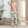 thumbnail image 5 of Mens Pajama Pants - Soft Sleep & Lounge Pants for Men, Funny Grape lrwves Cuteness Casual PJ Bottoms Pants with Pockets, 5 of 5