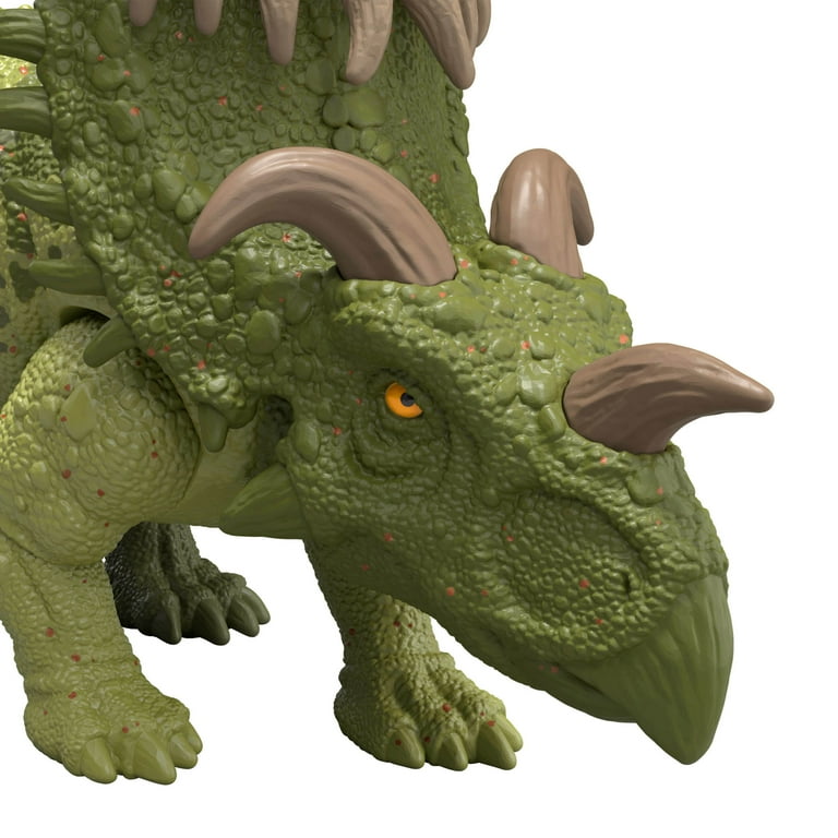 【美品】UTTERMOST社製 Cosma彫像・置物 UTT-19697 Jurassic World Strike Attack Kosmoceratops Dinosaur Figure, Single