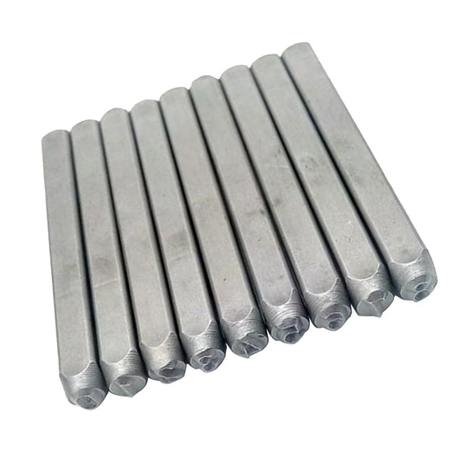 DOLITY Letter Figure Stamp Figure Number Punch Set Hardened Steel, metal and Hand 6mm