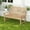 Beige, variant on Costway Garden Bench All-Weather HDPE 2-Person Outdoor Bench for Front Porch Backyard White