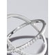 thumbnail image 2 of 1pc Gorgeous Creative Elegant Personalized 925 Sterling Silver X Cross Irregular Shaped Ring Adorned With Artificial For Women's Daily Wear, Date And, 2 of 4
