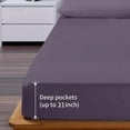 thumbnail image 2 of FreeLung Purple King Size Bed Sheet Set - Deep Pocket to 21 inches Mattress 4 Piece, 2 of 7