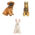 thumbnail image 1 of 3 piezas pintadas a mano Mini figuras de perro de resina Adorno de césped de jardín, suministros de colección de casa de muñecas, decoración de tartas Sunnimix Figuras de perros de resina hechas a mano, 1 of 8