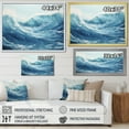 thumbnail image 4 of Designart "Ocean Storm In Minimalist Style II" Ocean Floater Framed Canvas Prints, 4 of 5
