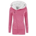 thumbnail image 1 of Puntoco Chaqueta De Mujer Sudadera De Otoño E Invierno para Mujer Felpa Engrosada Sólida Manga Larga con Capucha Cremallera Delgada Chaqueta Informal Abrigo Liquidación De Navidad Puntoco Puntoco-3655, 1 of 4