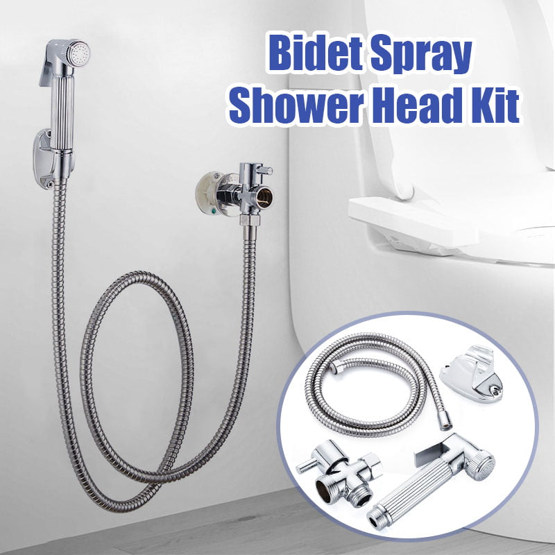Handheld Douche Bidet Spray Shower Head Toilet Shattaf Adapter Hose Kit 