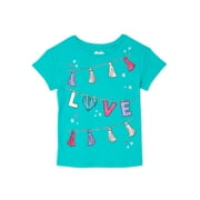 365 Kids from Garanimals Girls' Graphic T-Shirt with Short Sleeves, Sizes 4-10