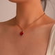 thumbnail image 4 of Collar para mujer, joyería para mujer, conjunto de joyería para mujer, collar con colgante de gota de agua de circón, cadena de clavícula con diamantes de imitación, collar de moda para mujer, 4 of 4