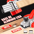 thumbnail image 5 of Cepilladora Eléctrica Cepillo Para Madera Aluminio 1500w rojo gris, 5 of 5