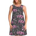 thumbnail image 1 of Disketp Lovely Mom Ever para Vestido sin Mangas para Mujeres, Vestidos de Verano para Mujeres, Casual y Holgado para la Playa, 1 of 7