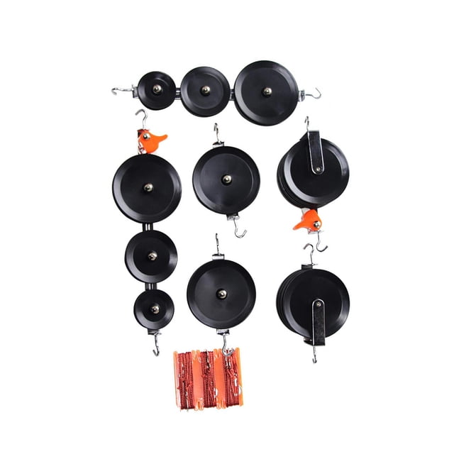 BELOVING Physics Pulley Block Labs Physics Experiment Set Demonstration Pulleys Block 7 Pieces Set