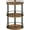 Rustic Brown + Black, variant on 3-Tier Lazy Susan Organizer, Rotating Spice Rack, Spinning Organizer, Industrial Turntable Spice Rack Organizer for Cabinet, Kitchen Countertop, Pantry, Black SR23BK