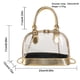 thumbnail image 4 of Bolso bandolera para mujer Bolsos de hombro con cadena de PVC transparente Bolso de playa transparente (Oro) Ehuebsd Para Estrenar, 4 of 9