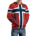 thumbnail image 5 of Norwegian Flag-2 3d Sweatshirts Hoodie Fashion Casual Personality Men's Women Street Hoodie Pullovers Long Sleeve Comfortable Top, 5 of 6