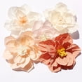 thumbnail image 3 of Xiao Hua 6 flores de papel crepé de 20 cm para decoración de pared, bodas, fondos florales, baby shower, fiestas de cumpleaños, fotos, arcos, guarderías, beige., 3 of 4