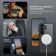 thumbnail image 4 of DOMAVER Samsung Galaxy S25 Case 6.2 Inch, MagSafe Compatible Matte Translucent Cover, Slim Shockproof Protective - Black, 4 of 8