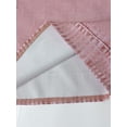thumbnail image 4 of Women's Pink Denim Button Pocket V-Neck Long Sleeve Blouse, 4 of 6