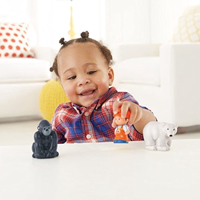 SOLD ✓ Fisher-Price Little People Choo-Choo Zoo Train with several animal figures. It is designed for toddlers and preschool kids ages 9 months to 5 years. The toy includes Smart Stages technology