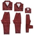 thumbnail image 3 of Inspire Chic Navidad Cuadros de Manga Larga con Pantalones Ropa de Casa Pijamas Conjuntos de Pijamas Familiares ["Niños y Niñas"] M Rojo, 3 of 4