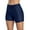Navy Blue, variant on Charmo Women Swim Shorts with Pockets Solid Board Shorts Boyleg Swim Bottoms
