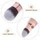 thumbnail image 3 of unbranded Brocha Doble Para Maquillaje En Oro Rosa Ideal Para Base Y Corrección Facial, 3 of 6