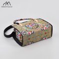 thumbnail image 5 of Bolso de mano bordado de estilo étnico con estilo Bolso de mujer Bolso de hombro de lona con cremallera Bolso de mano bordado de gran capacidad, 5 of 5