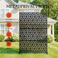 thumbnail image 4 of Home Metal Privacy Screen 72" H x 47" W, Outdoor Privacy Screens and Panels, Freestanding Decorative Fence for Patio Lawn Garden Deck Balcony, Outdoor Divider with Stand, 4 of 8