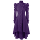 thumbnail image 2 of Abrigo gótico de estilo británico de otoño para mujer, vestido de cuello alto irregular de color sólido Steampunk medieval para Halloween, prendas de vestir para mujer, 2 of 5