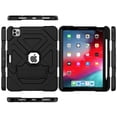 thumbnail image 4 of Dteck Case for iPad Pro 11 4th Gen 2022/ 3rd Gen 2021/ 2nd Gen 2020/ 1st Gen 2018 , Military Grade Shockproof Silicone Kickstand Cover for iPad Air 5 / iPad Air 4, Black, 4 of 6