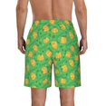 thumbnail image 3 of Kdxio Pumpkin Leaves Pattern Mens Casual Shorts - Drawstring Summer Beach Sports Shorts for Men, 3 of 5