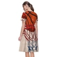 thumbnail image 2 of Bixox Robe d'Été à Manches Courtes pour Femmes Robe Ample Longueur Genou avec Poches-Basketball, 2 of 7