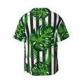 thumbnail image 2 of Easygdp Palm Greenery Men's Casual Short-sleeved Shirt with Pocket and Button Suitable for Beach Vacation Leisure - 3X-Large, 2 of 7