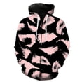 thumbnail image 3 of Sudadera con capucha y cremallera con estampado 3D de leopardo para hombre, estilo Harajuku, con textura de piel de animal, de manga larga, estilo hip hop, 3 of 5